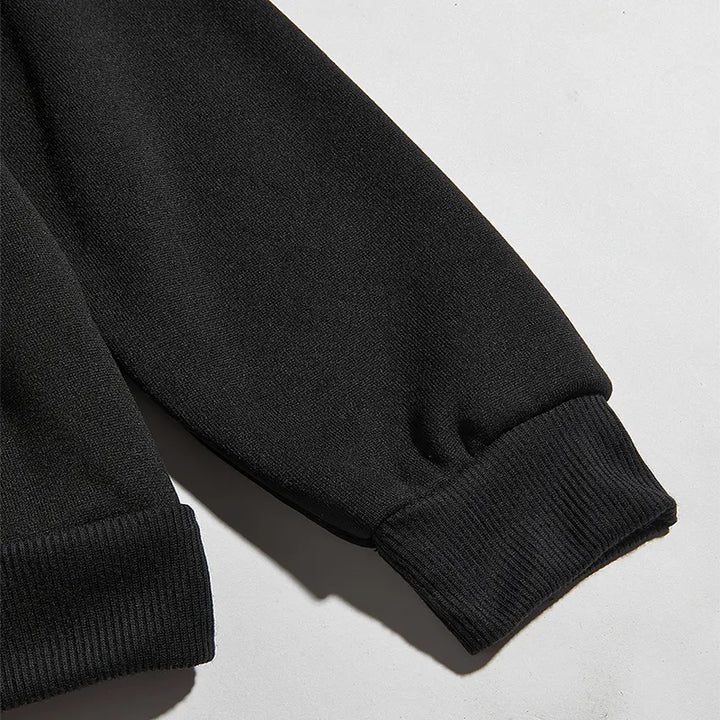 Women's Graphic Oversized Hoodie with Mock Neck