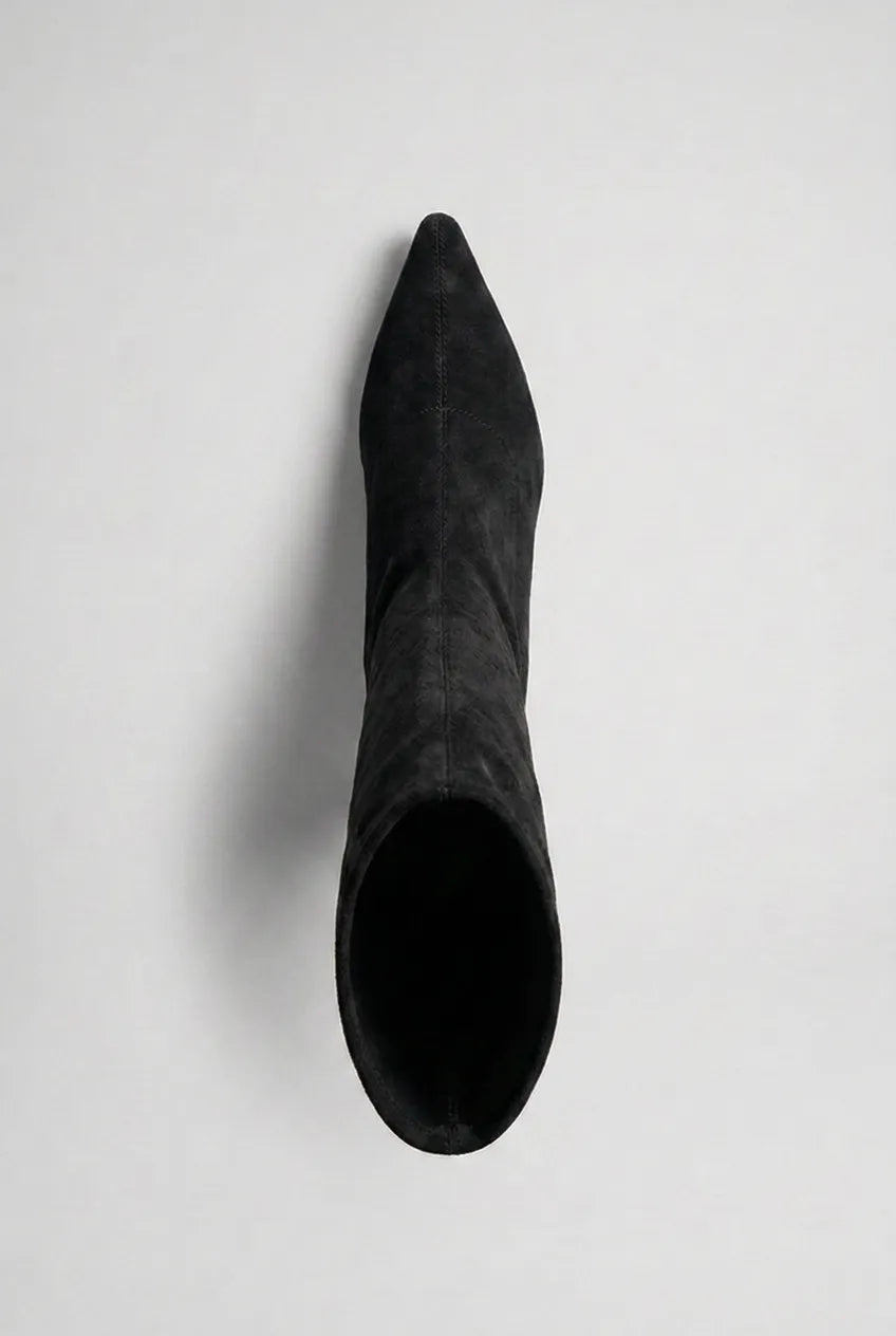 Women's Knee High Block Heel Boots with Pointed Toe