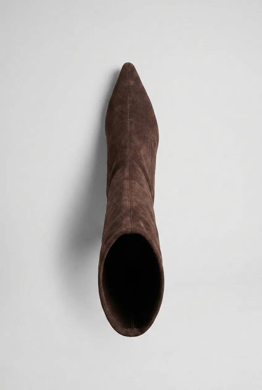Women's Knee High Block Heel Boots with Pointed Toe