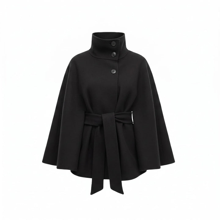 Women's Lightweight Button-Front Jacket with High Collar