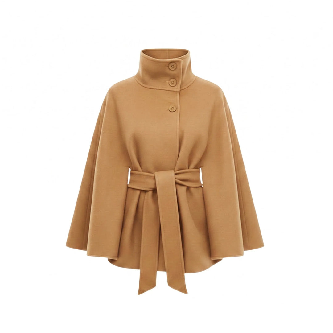 Women's Lightweight Button-Front Jacket with High Collar