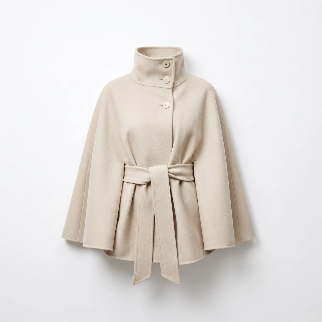 Women's Lightweight Button-Front Jacket with High Collar