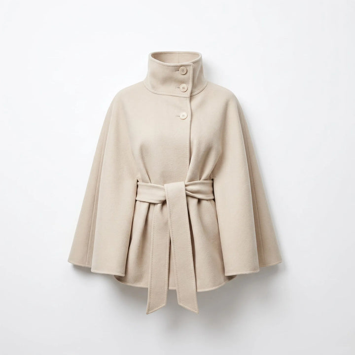 Women's Lightweight Button-Front Jacket with High Collar