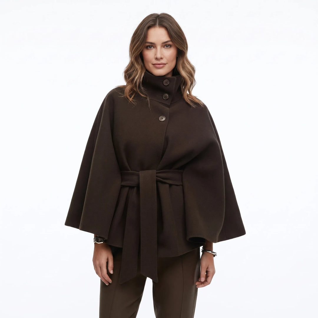 Women's Lightweight Button-Front Jacket with High Collar