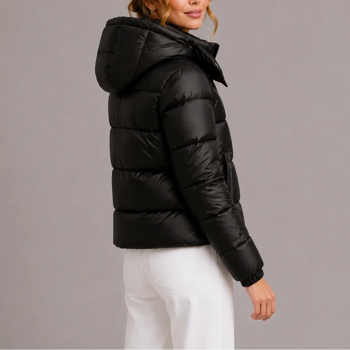 Women's Lightweight Puffer Winter Jacket with With Hood