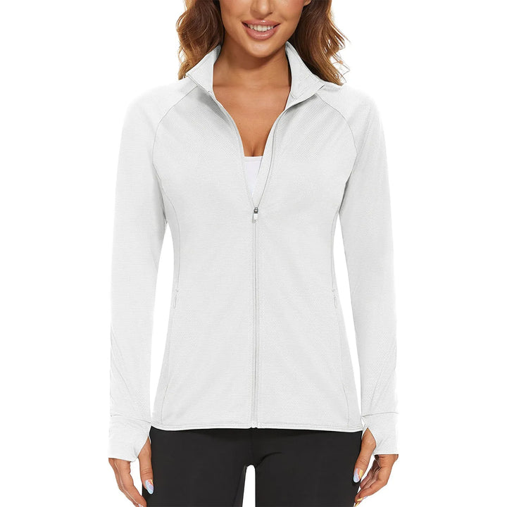 Women's Lightweight Zip-Up Jacket with With Collar