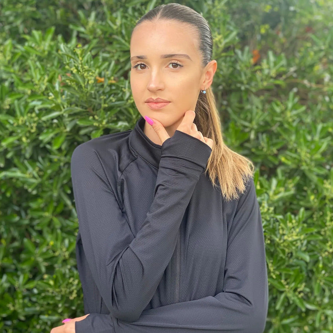 Women's Lightweight Zip-Up Jacket with With Collar