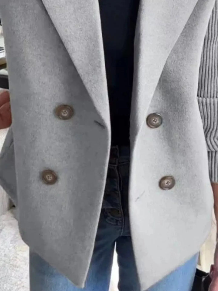 Women’s Lined Buttoned Blazer with Stretch Comfort