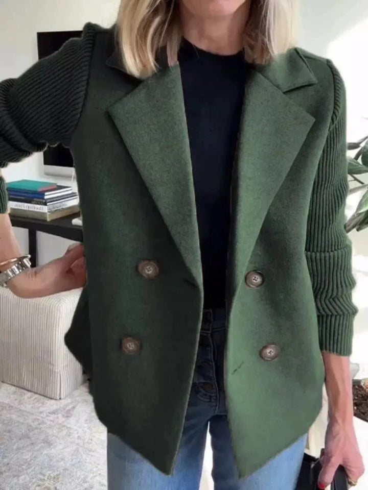 Women’s Lined Buttoned Blazer with Stretch Comfort