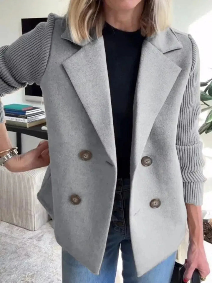 Women’s Lined Buttoned Blazer with Stretch Comfort