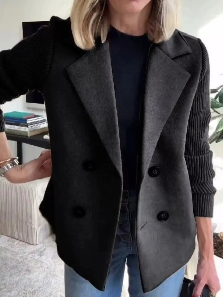 Women’s Lined Buttoned Blazer with Stretch Comfort