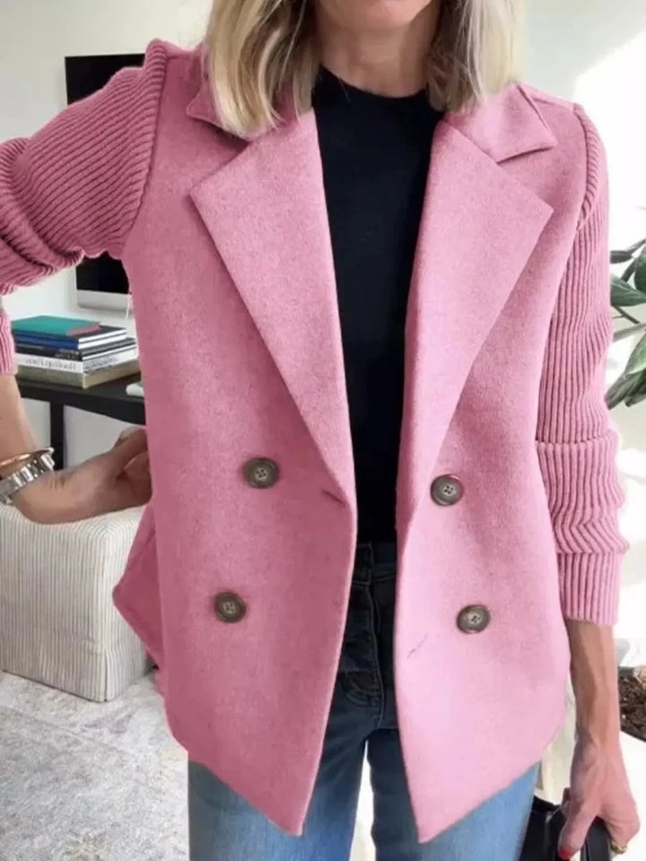 Women’s Lined Buttoned Blazer with Stretch Comfort