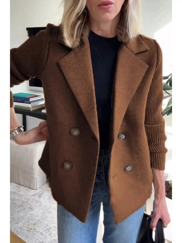 Women’s Lined Buttoned Blazer with Stretch Comfort