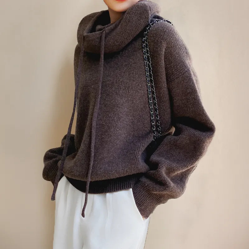 Women’s Oversized Chunky Sweater with Hood