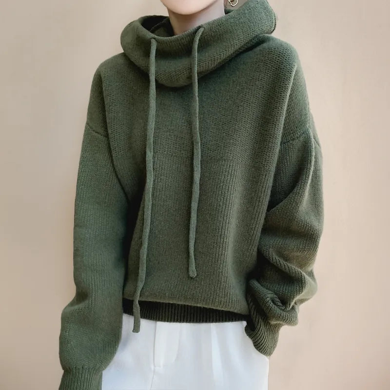 Women’s Oversized Chunky Sweater with Hood
