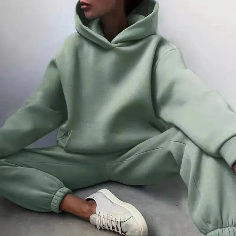 Women's Oversized Heavyweight Hoodie with Pants Set