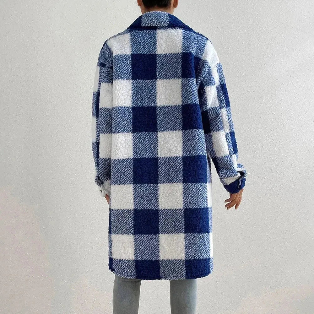 Women’s Oversized Winter Jacket with Button Closure