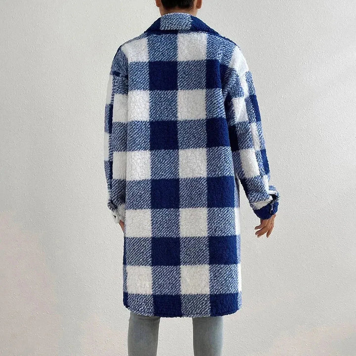 Women’s Oversized Winter Jacket with Button Closure