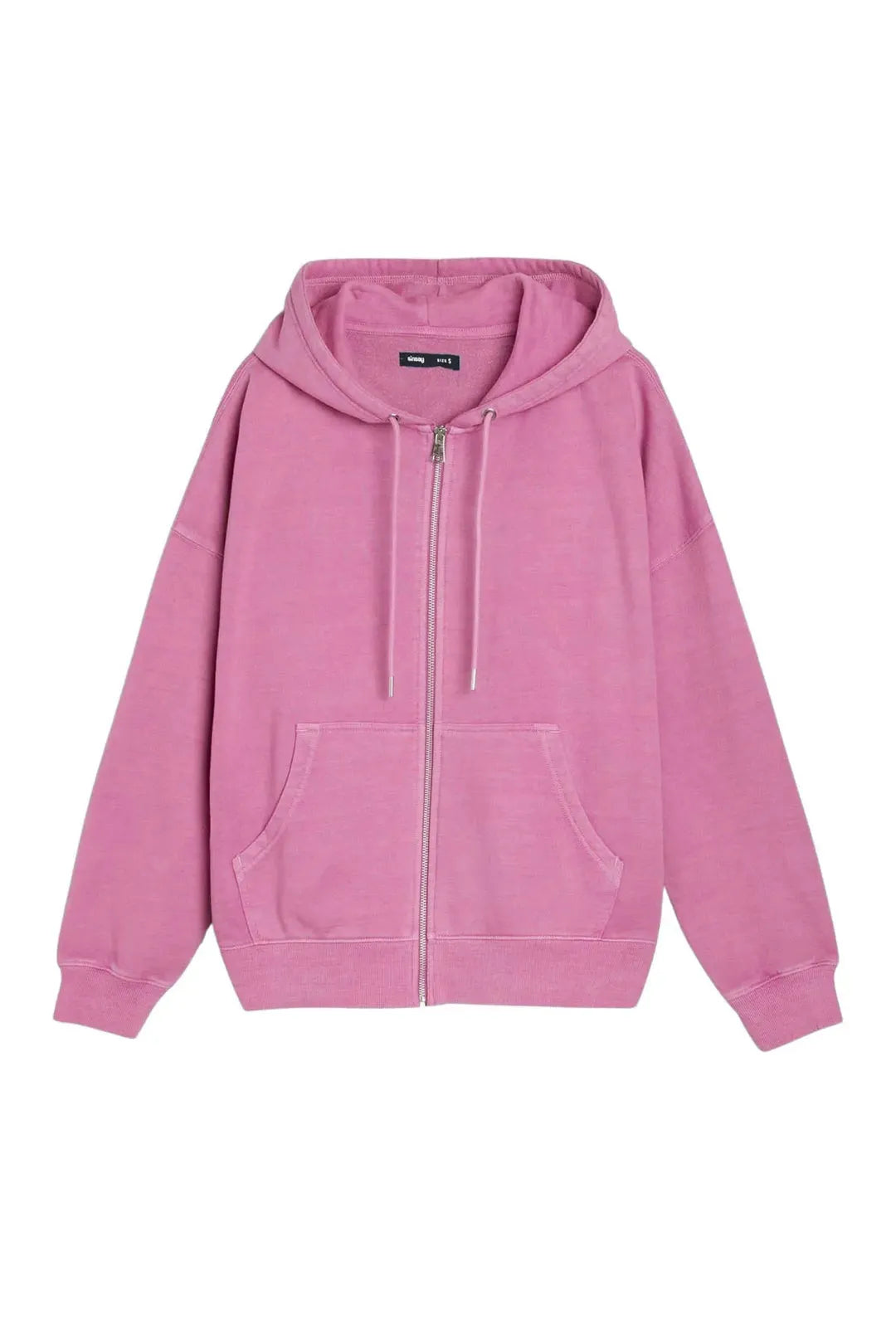 Women's Oversized Zip-Up Hoodie with Embroidered