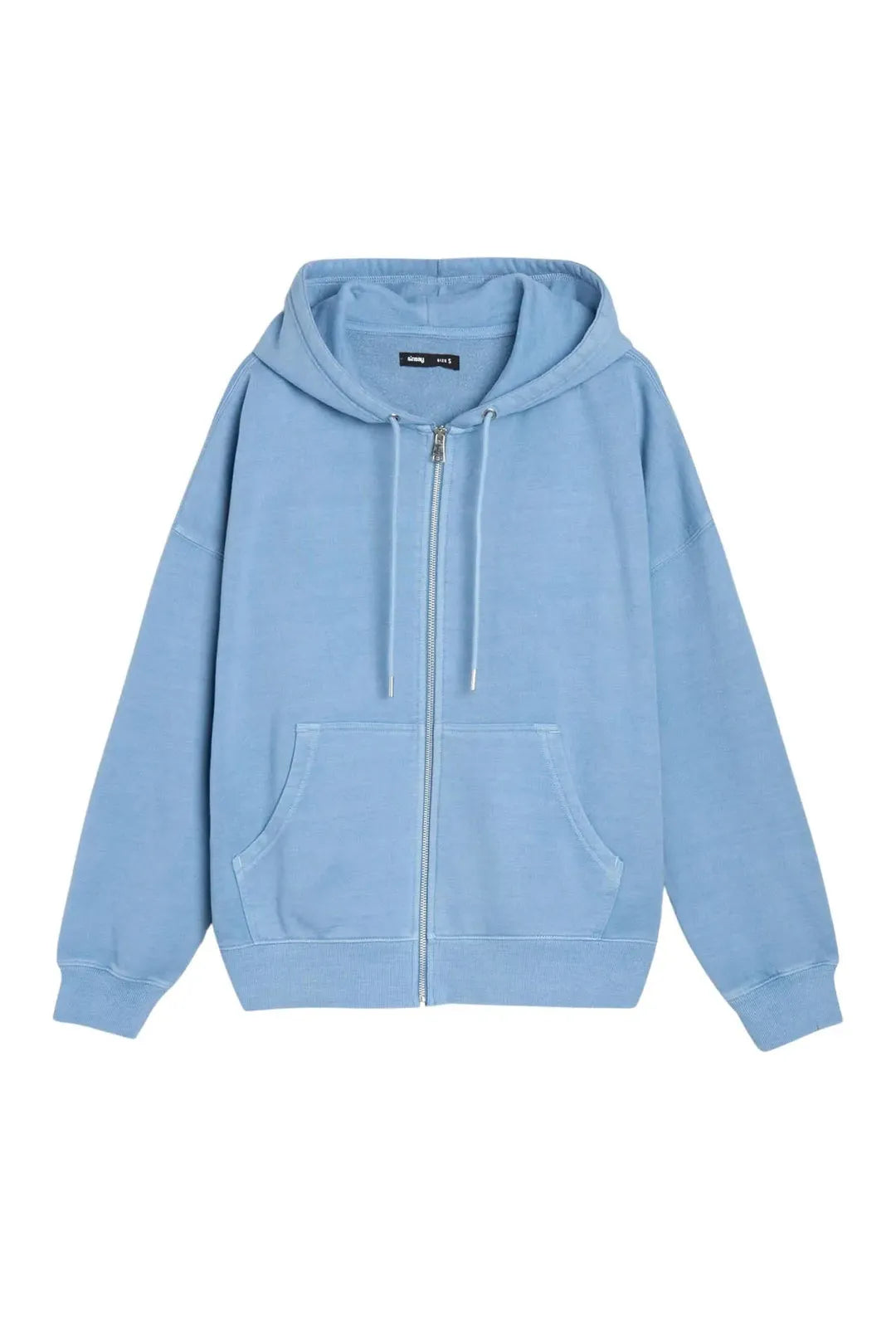 Women's Oversized Zip-Up Hoodie with Embroidered