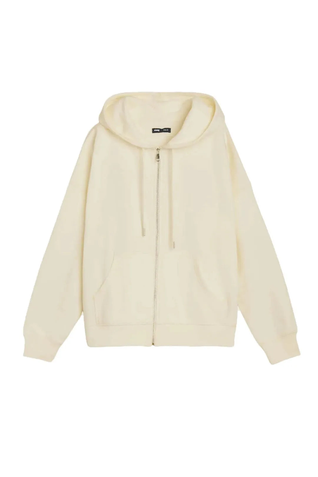 Women's Oversized Zip-Up Hoodie with Embroidered