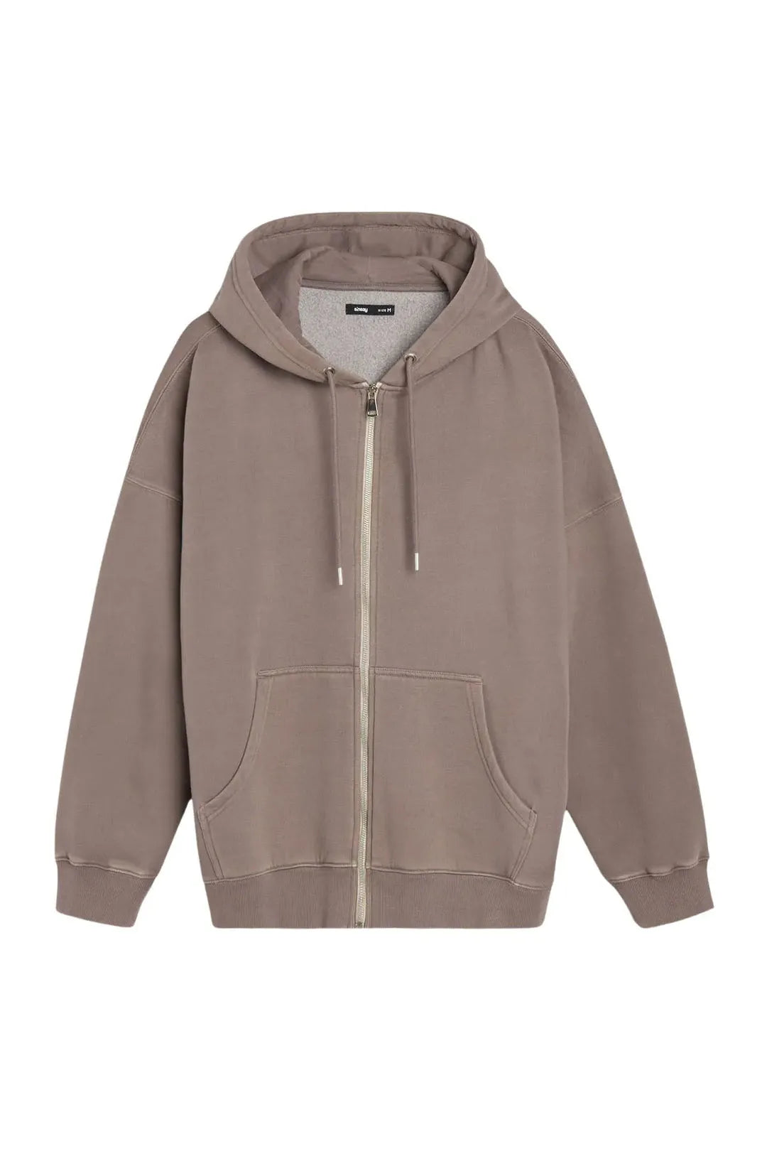 Women's Oversized Zip-Up Hoodie with Embroidered