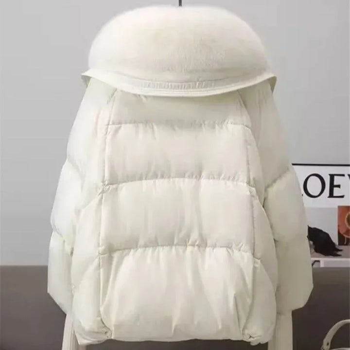 Women’s Padded Insulated Jacket with Plush Collar