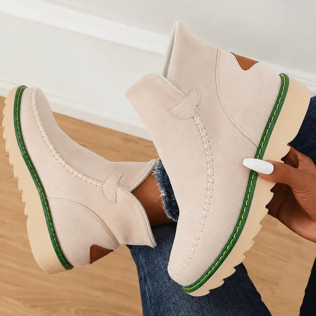 Women's Platform Ankle  Boots with Non Slip Sole