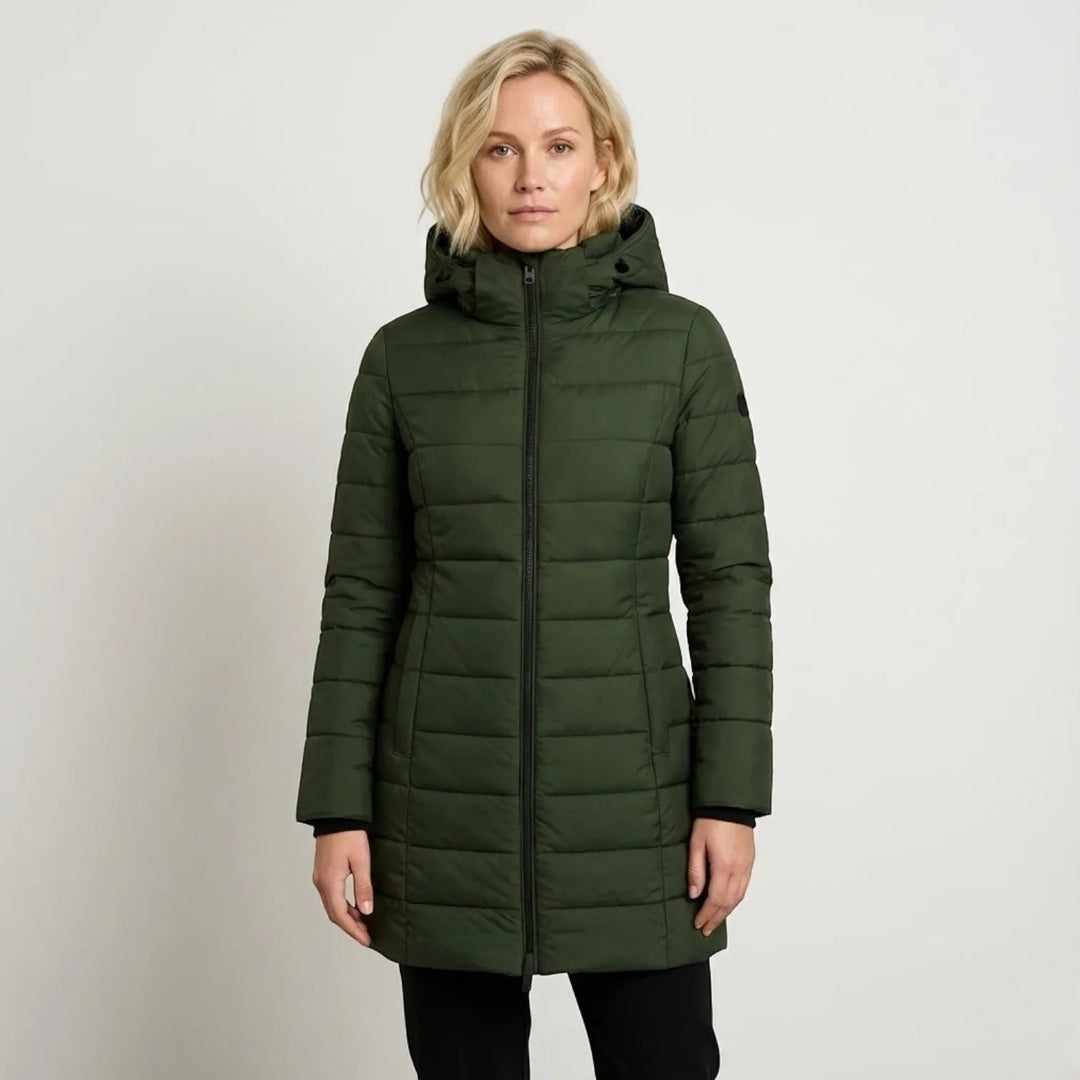 Women's Puffer Quilted Winter Jacket with Insulated Warmth