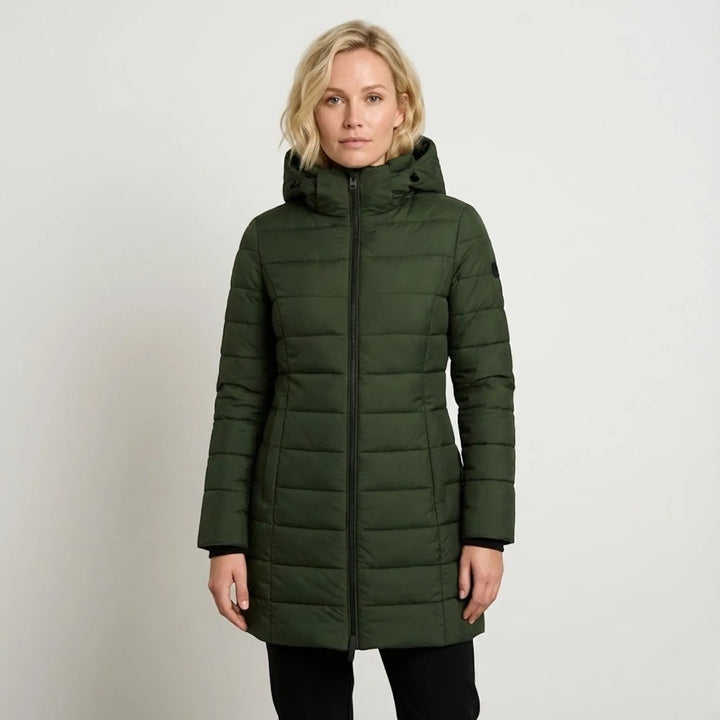 Women's Puffer Quilted Winter Jacket with Insulated Warmth