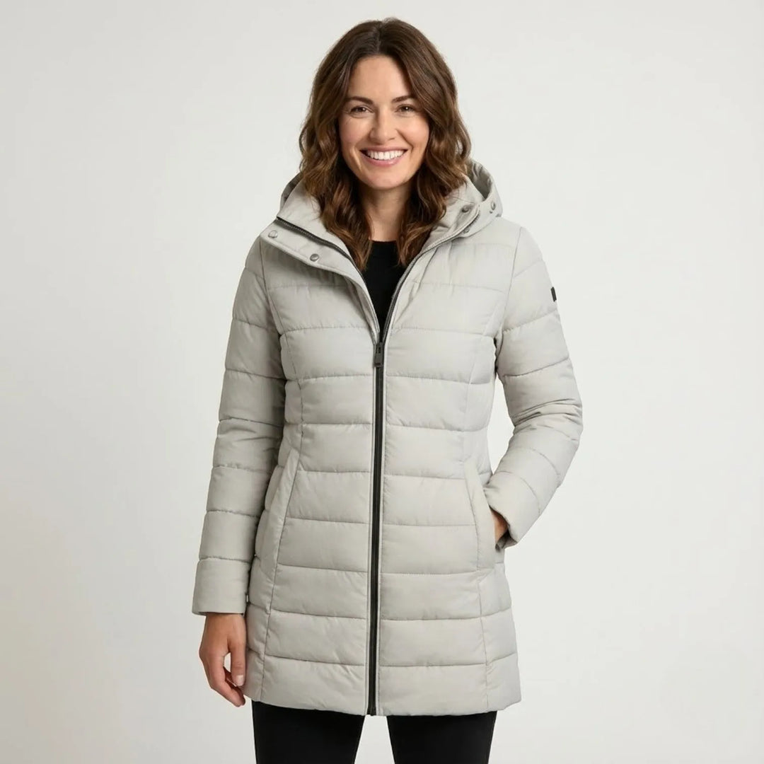 Women's Puffer Quilted Winter Jacket with Insulated Warmth