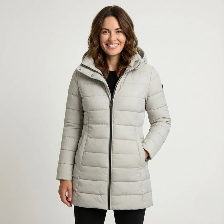 Women's Puffer Quilted Winter Jacket with Insulated Warmth