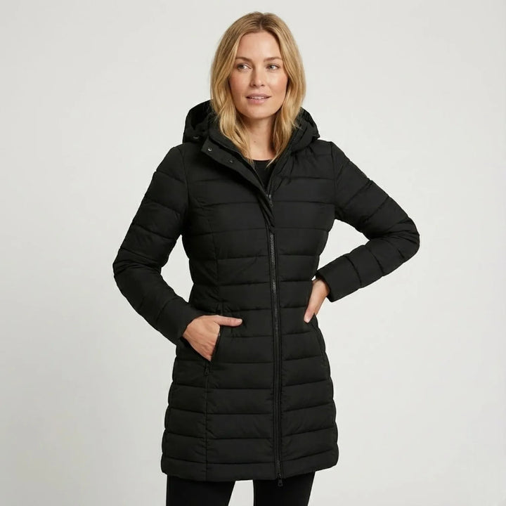 Women's Puffer Quilted Winter Jacket with Insulated Warmth