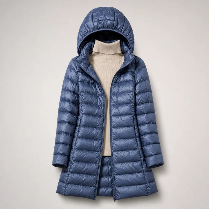 Women’s Quilted Lightweight Jacket with Detachable Hood