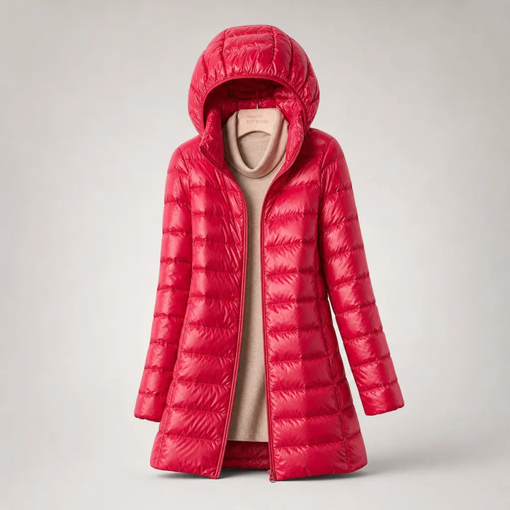 Women’s Quilted Lightweight Jacket with Detachable Hood