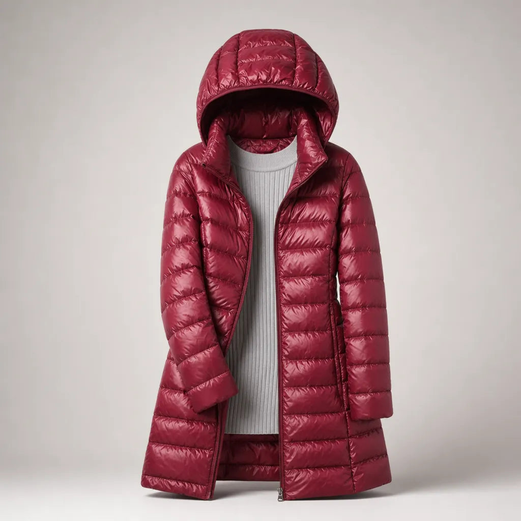 Women’s Quilted Lightweight Jacket with Detachable Hood