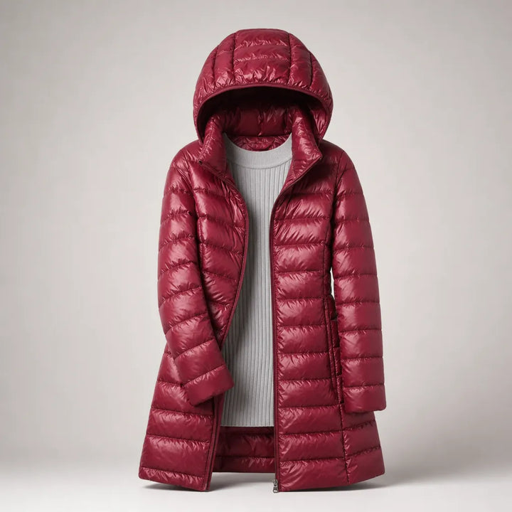 Women’s Quilted Lightweight Jacket with Detachable Hood