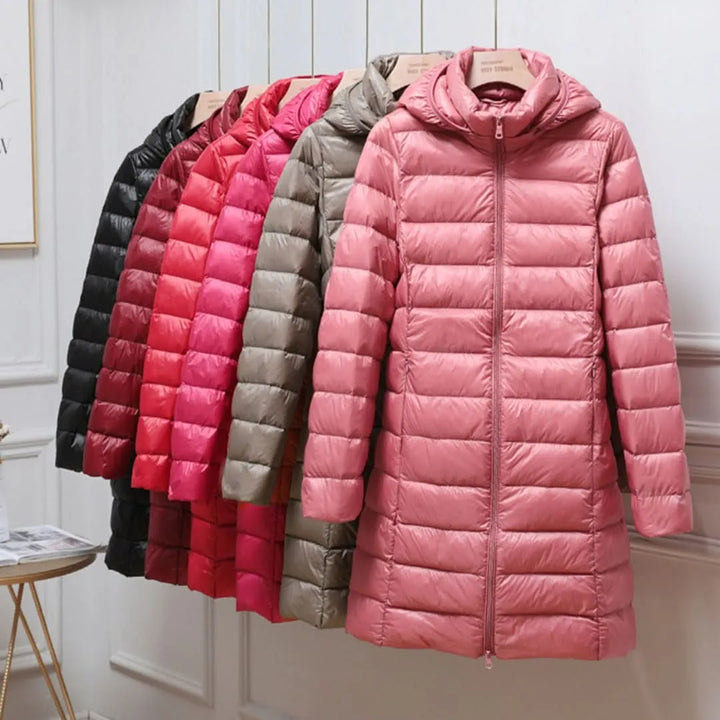 Women’s Quilted Lightweight Jacket with Detachable Hood