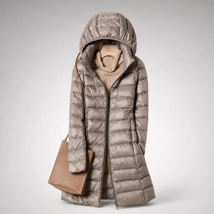 Women’s Quilted Lightweight Jacket with Detachable Hood