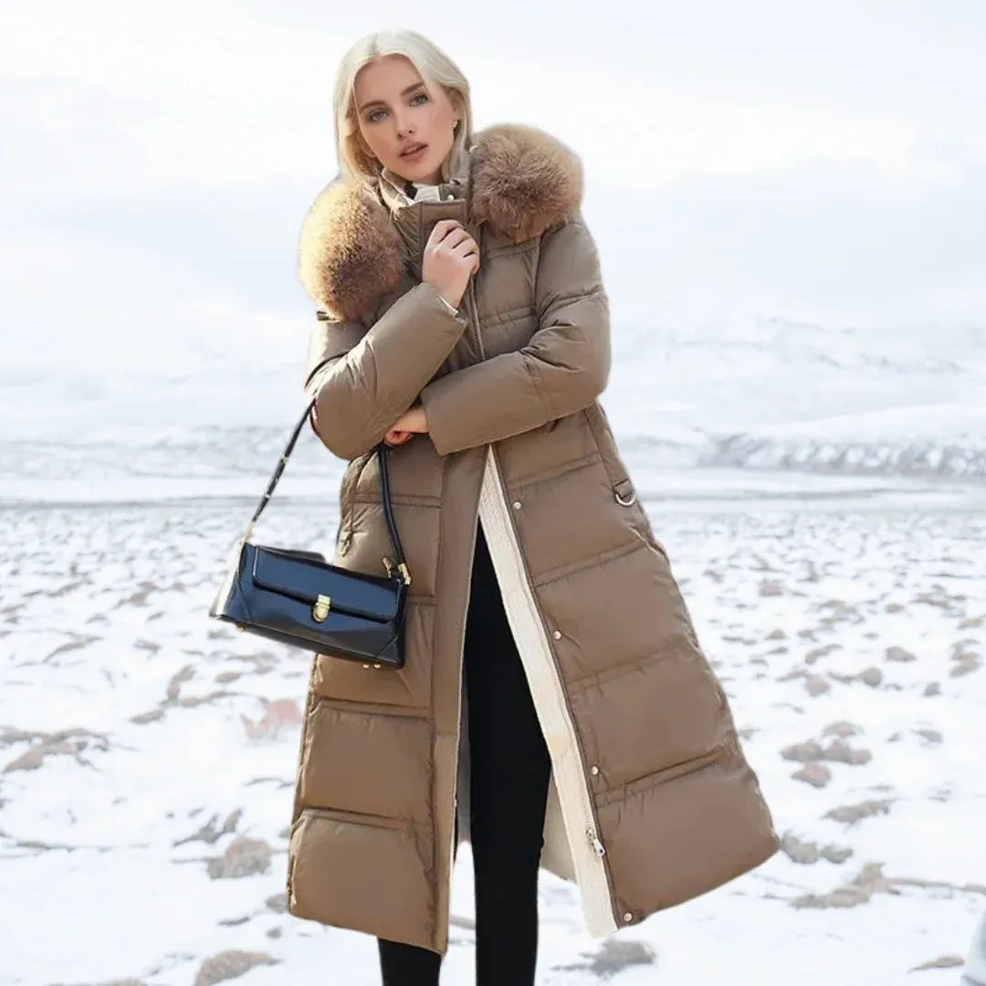 Women’s Quilted Padded Jacket with Hood