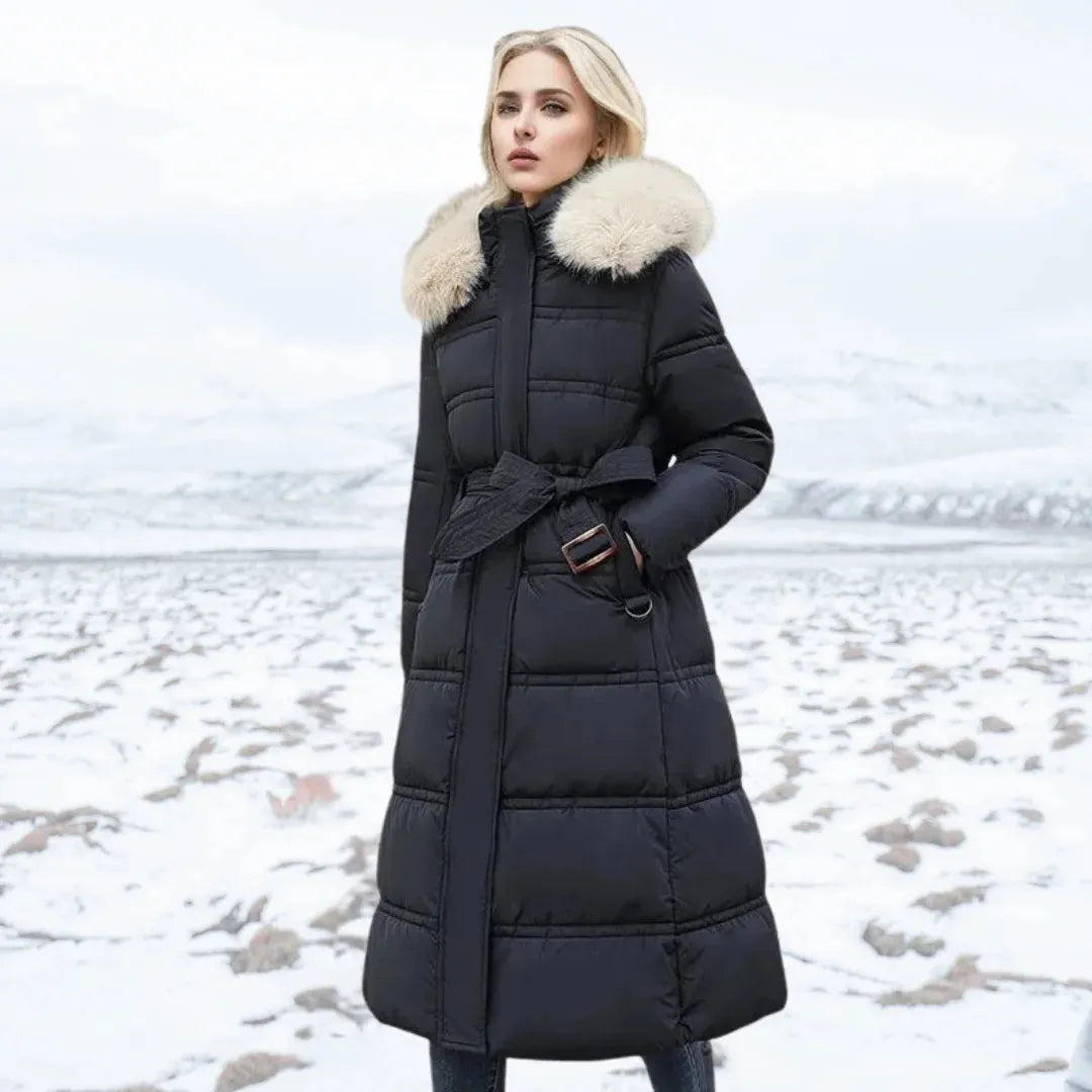 Women’s Quilted Padded Jacket with Hood