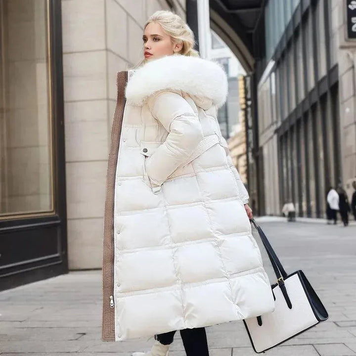 Women’s Quilted Padded Jacket with Hood