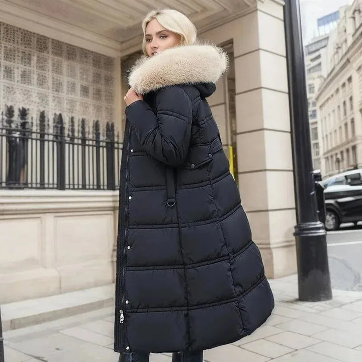 Women’s Quilted Padded Jacket with Hood