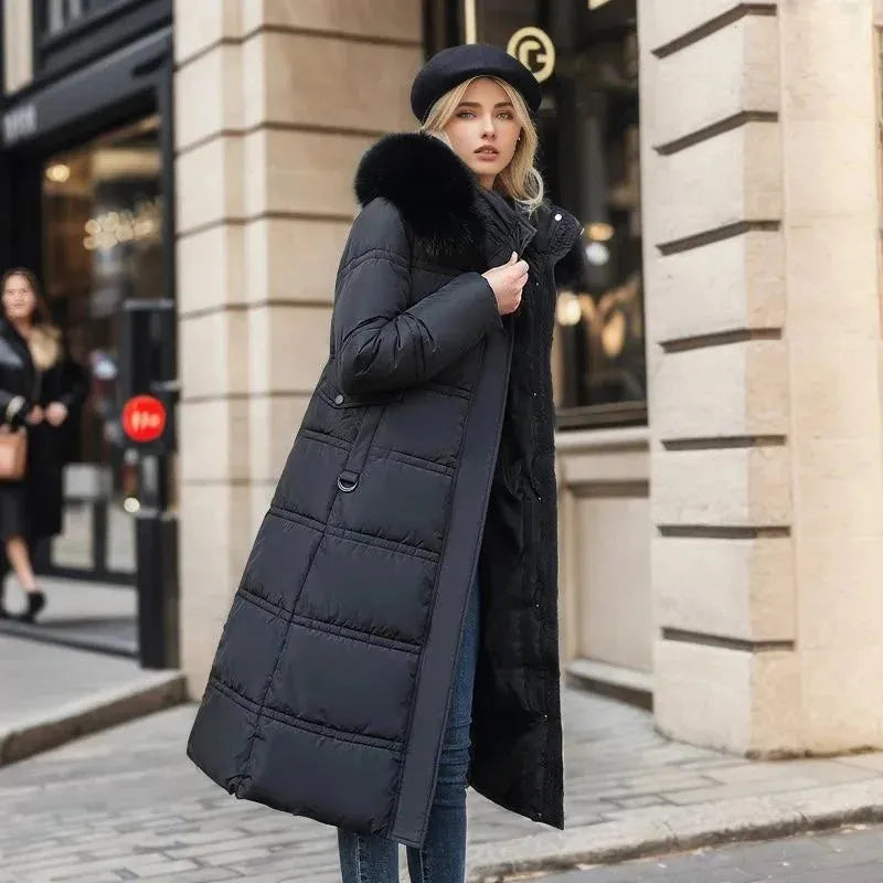 Women’s Quilted Padded Jacket with Hood