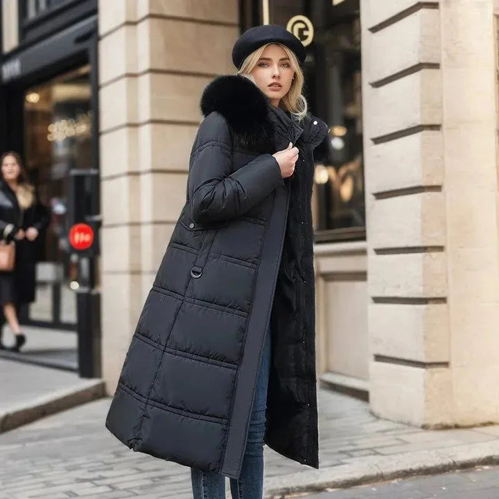 Women’s Quilted Padded Jacket with Hood