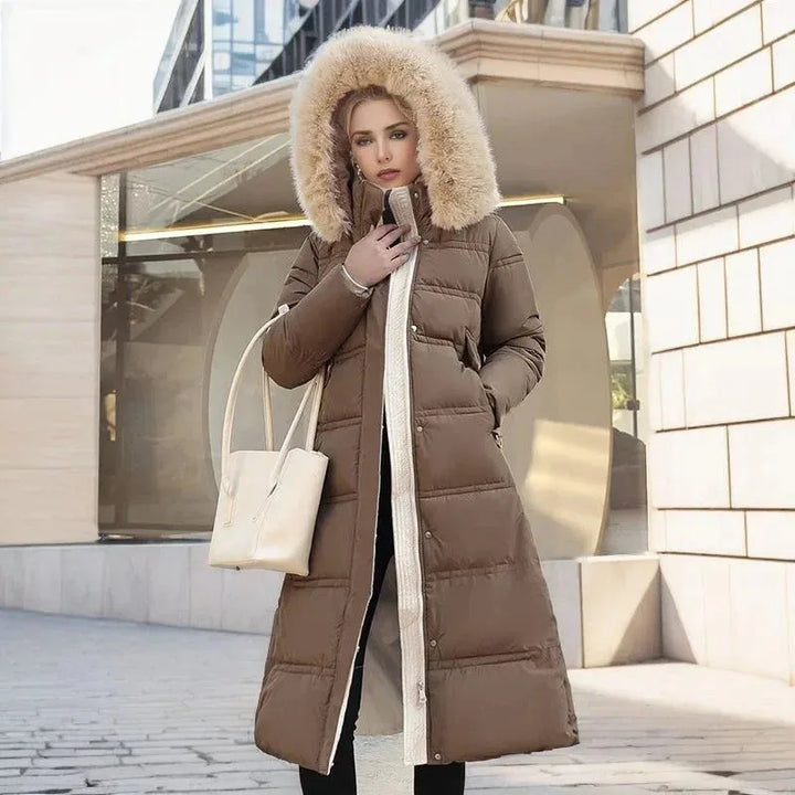 Women’s Quilted Padded Jacket with Hood