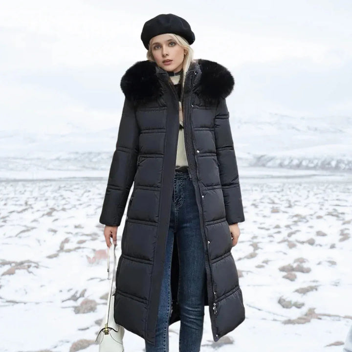 Women’s Quilted Padded Jacket with Hood
