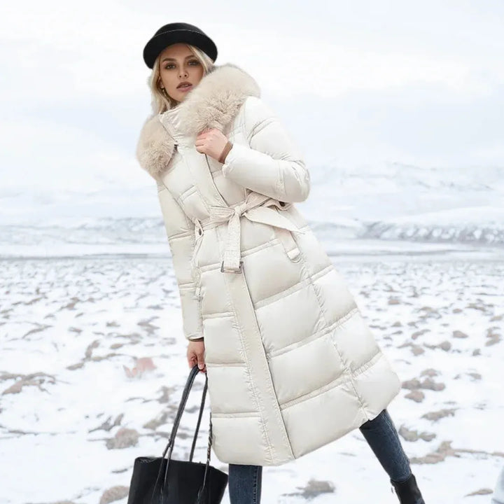 Women’s Quilted Padded Jacket with Hood