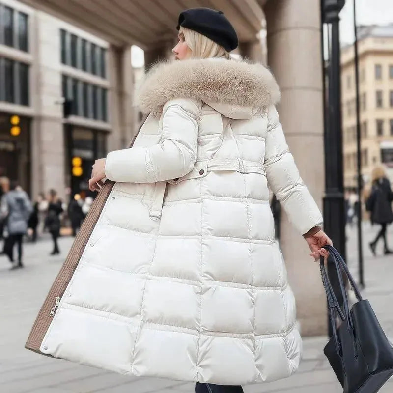 Women’s Quilted Padded Jacket with Hood
