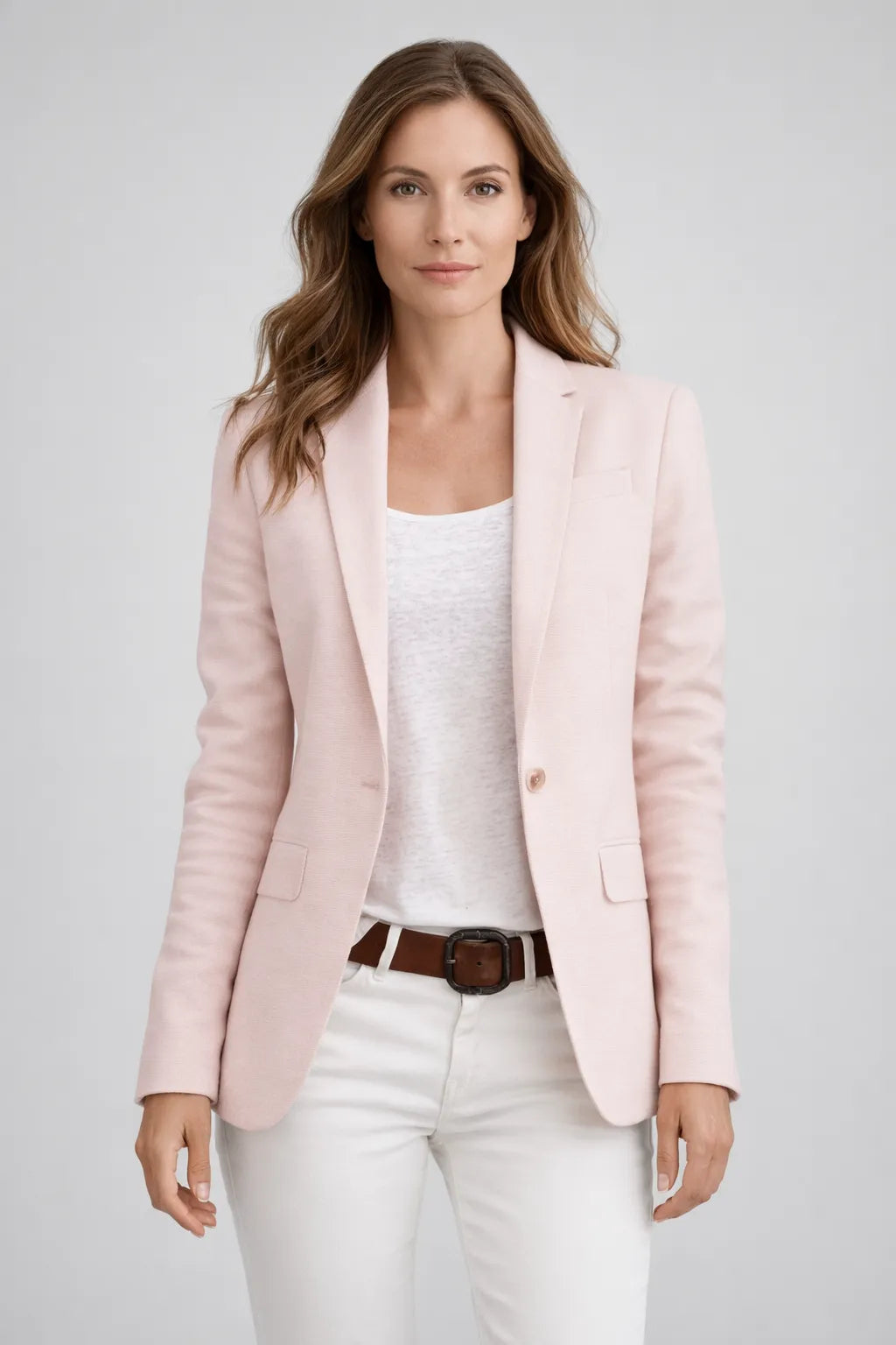 Women’s Slim Fit Classic Blazer with Button Front